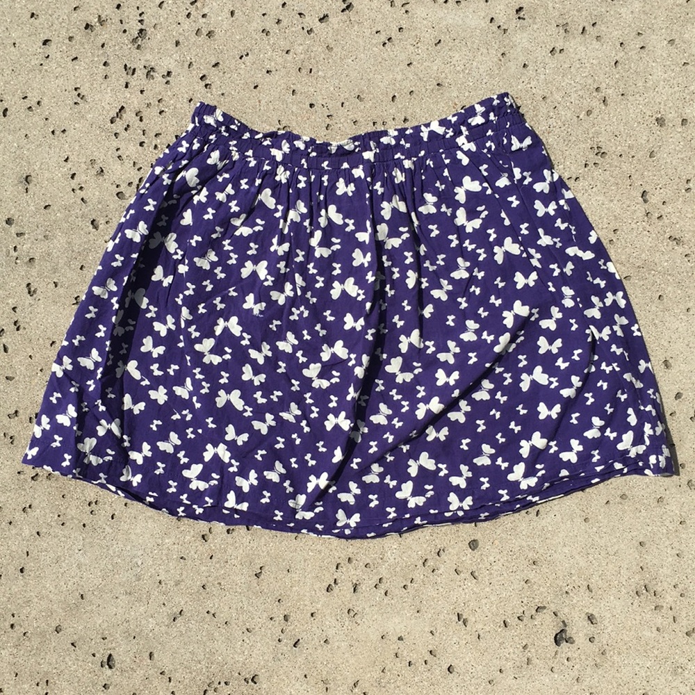 🎉HP🎉Adorable Girls Purple Butterfly Skirt Peek!